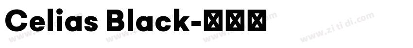 Celias Black字体转换